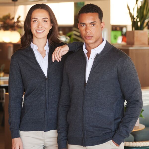 Henbury Unisex Zip Through Cardigan Thumbnail