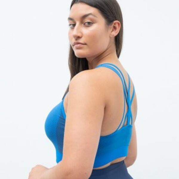 Tombo Ladies Seamless Panelled Crop Top Thumbnail