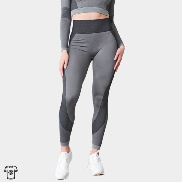 Ladies Seamless Panelled Leggings Thumbnail