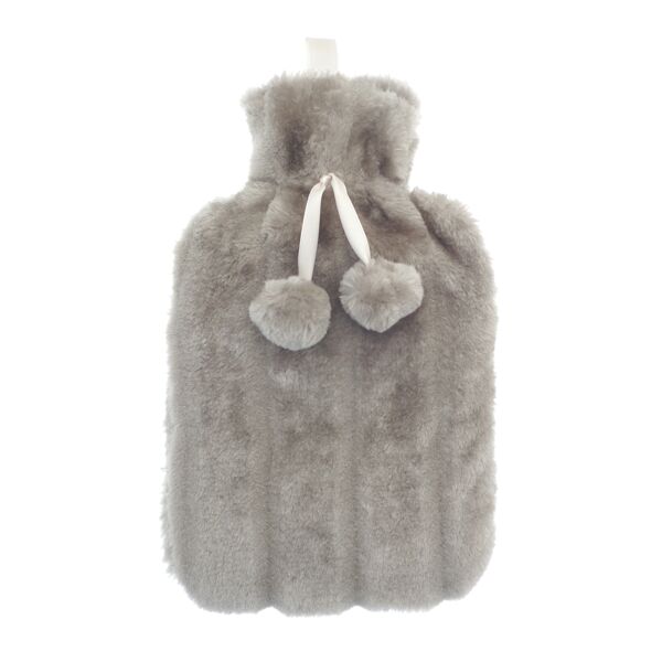 Luxury classic faux fur hot water bottle and cover Thumbnail