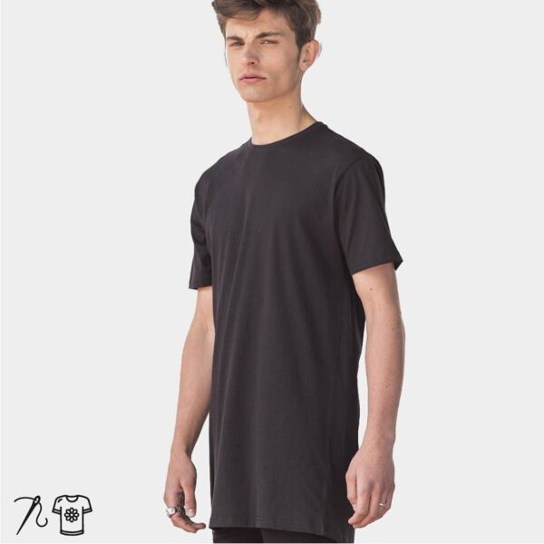 Men's Longline Dipped Hem T-Shirt Thumbnail