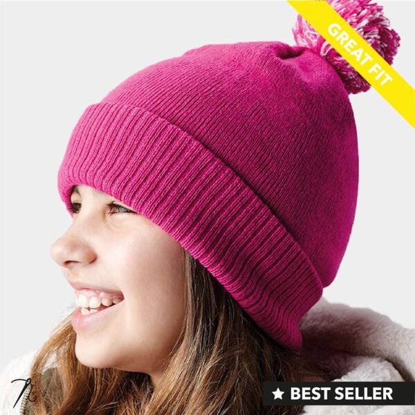 Kids TwoTone Bobble Hat - Dance Wear . Thumbnail