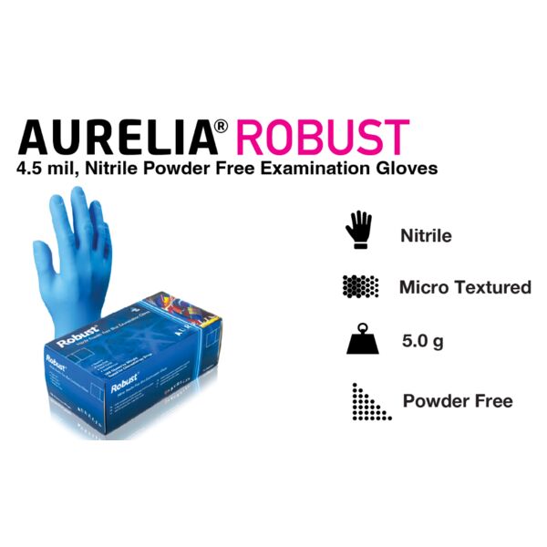 AURELIA® ROBUST 4.5 mil, Nitrile Powder Free Examination Gloves Thumbnail