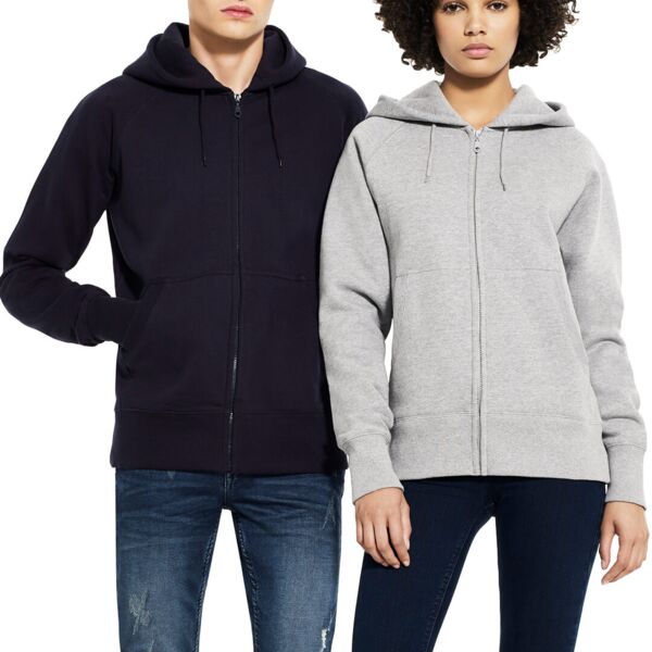 Unisex Raglan Zip-Up Hoodie Thumbnail