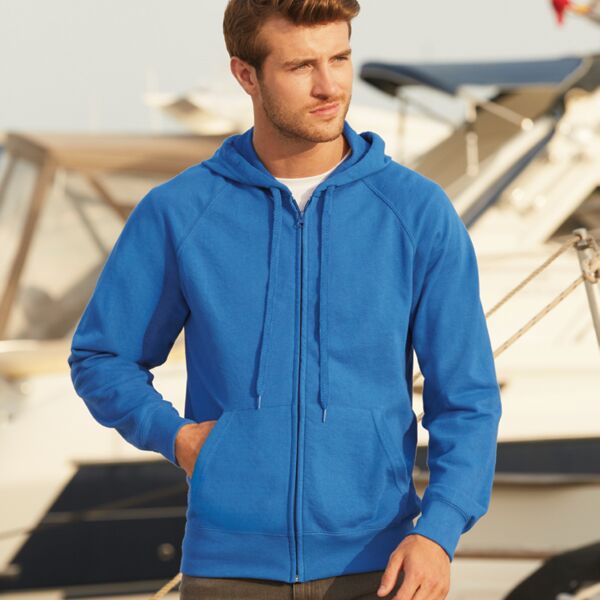 Fruit of the Loom Lightweight Zip Hooded Sweatshirt Thumbnail