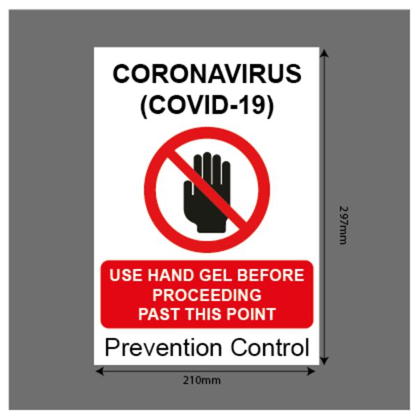 Coronavirus (Covid-19) A4 Warning signage - Rigid board Thumbnail