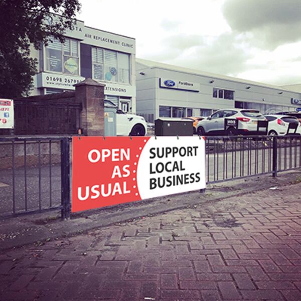 Support Local Business PVC Banner Thumbnail