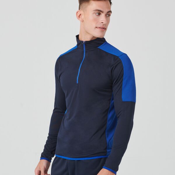 Finden and Hales Contrast Zip Neck Midlayer Top Thumbnail