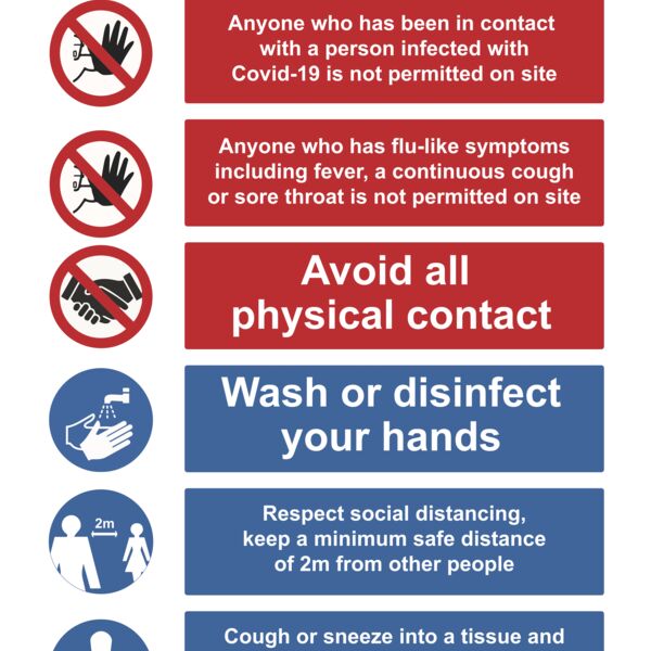 Site Rules Rigid signage 600mm x 800mm  Thumbnail