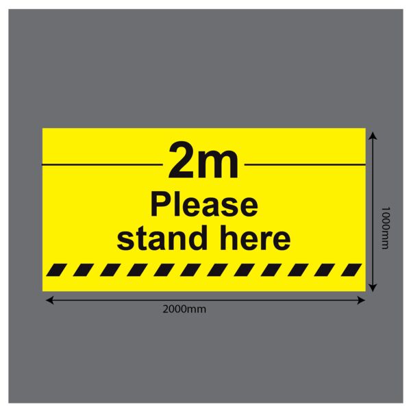 Please stand here PVC Banner Thumbnail