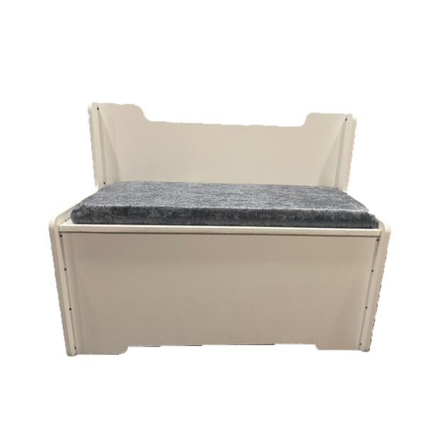 Personalised Toy Box - Grey Crushed Velvet Thumbnail